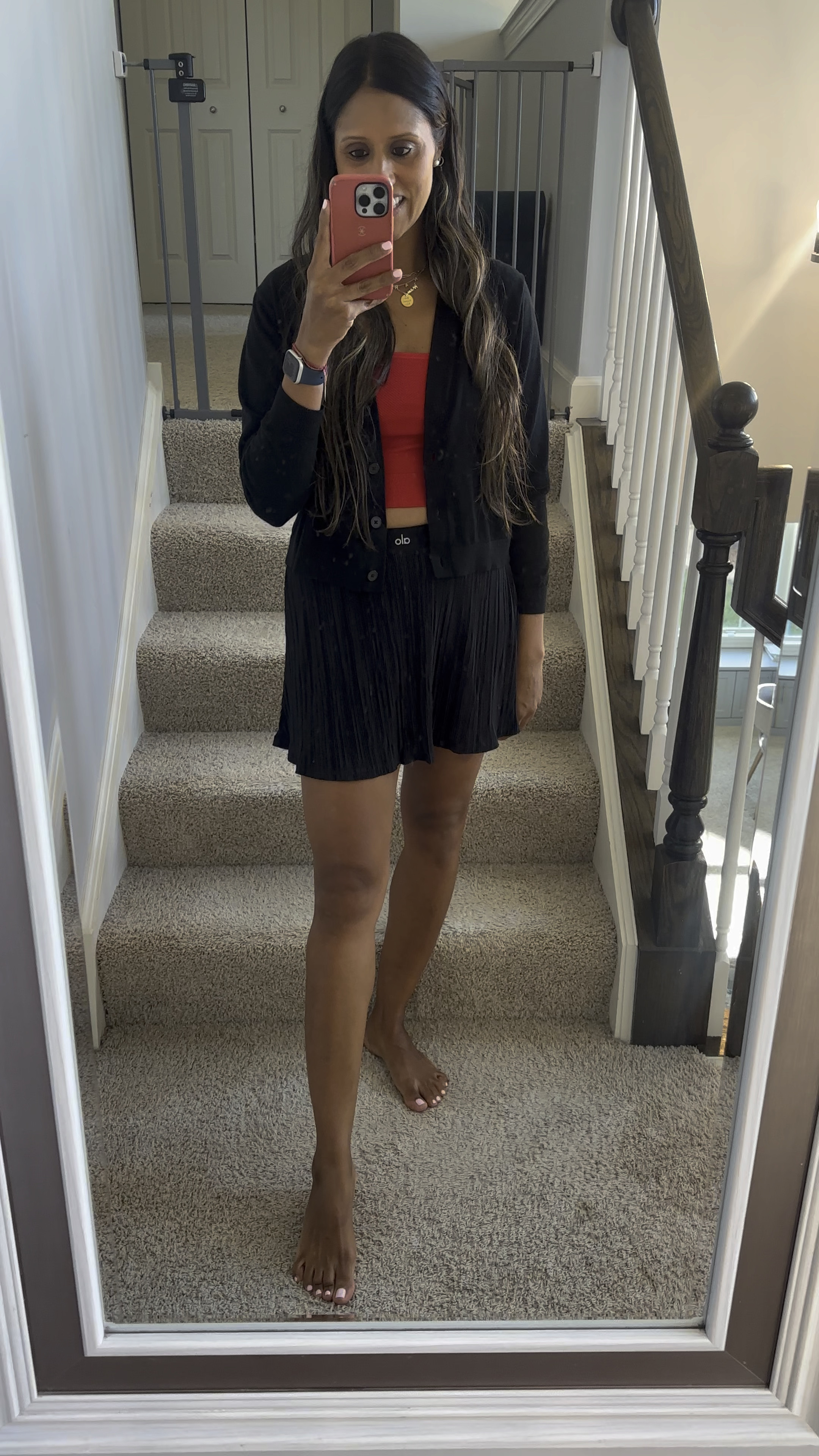 Alo skirt with my favorite target crop and sweater.  Love this look and this skort is the perfect length 

#LTKActive #LTKVideo #LTKSaleAlert