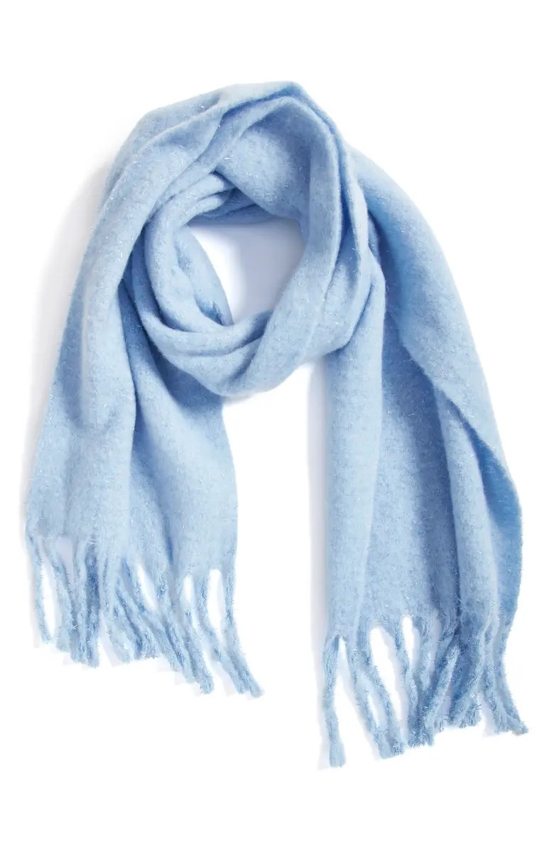 Cozy Sparkle Fringe Scarf | Nordstrom