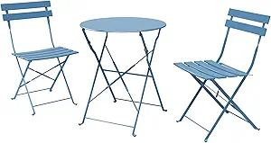 Grand Patio Premium Steel Patio Bistro Set, Folding Outdoor Patio Furniture Sets, 3 Piece Patio S... | Amazon (US)