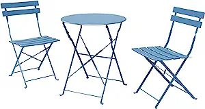 Grand Patio Premium Steel Patio Bistro Set, Folding Outdoor Patio Furniture Sets, 3 Piece Patio S... | Amazon (US)