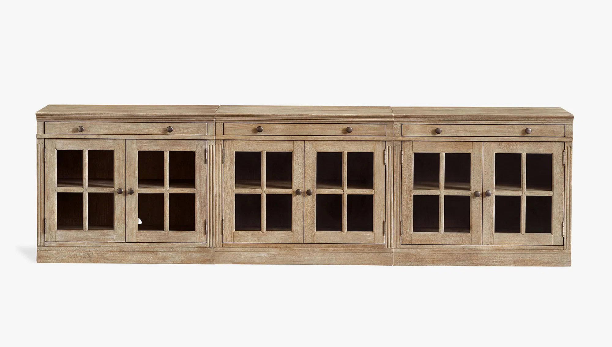 Solid Wood Sideboard Cabinet TV Console Honey Pine Wood | Wayfair North America