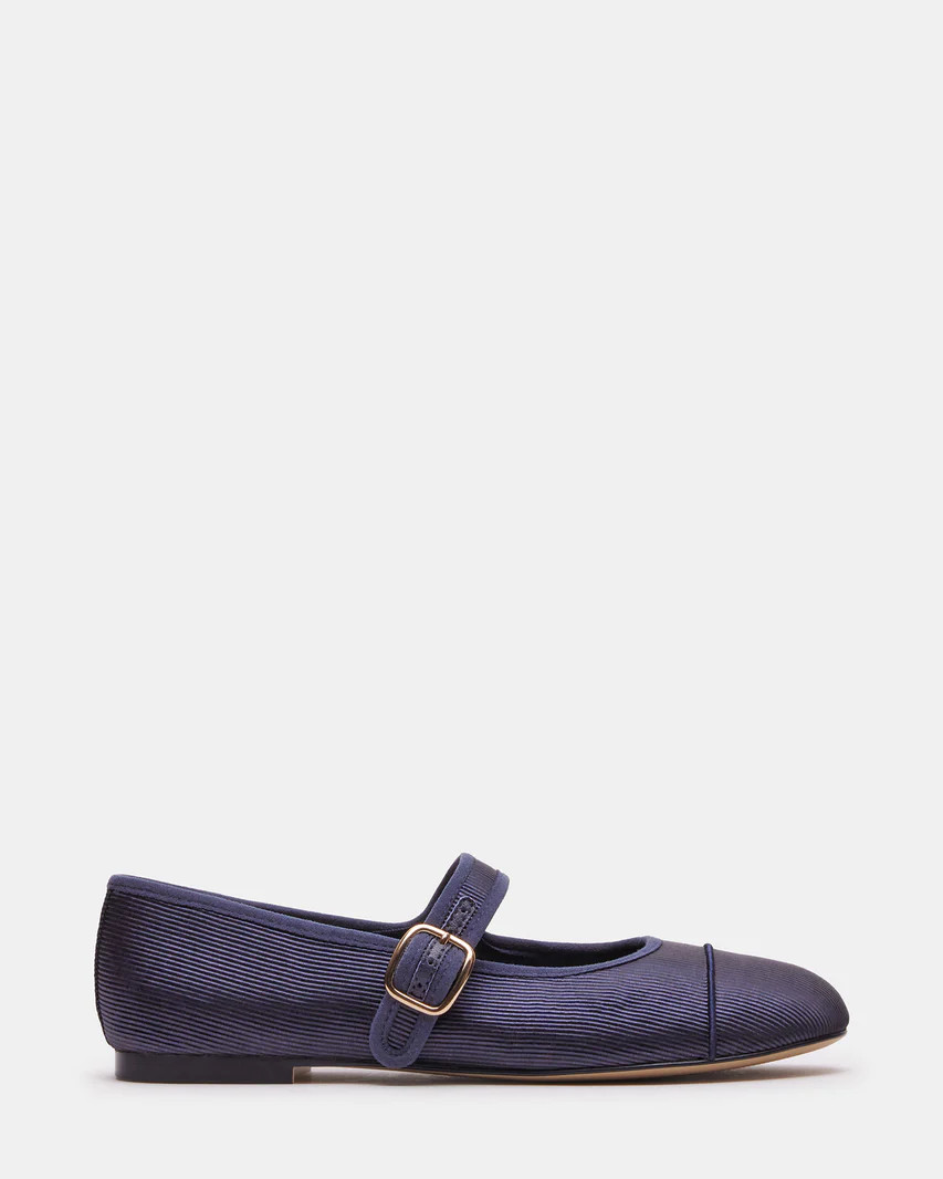 DORY Navy Mary Jane Ballet Flat | Women's Flats | Steve Madden (US)