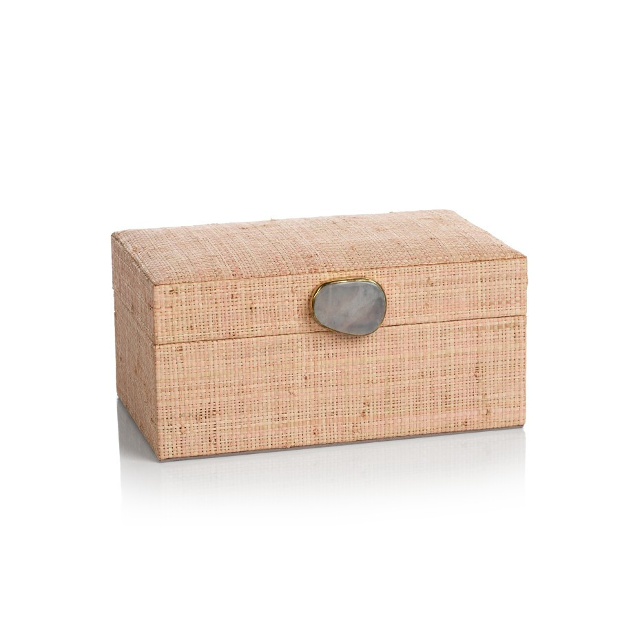 Blush Raffia Box | Megan Molten