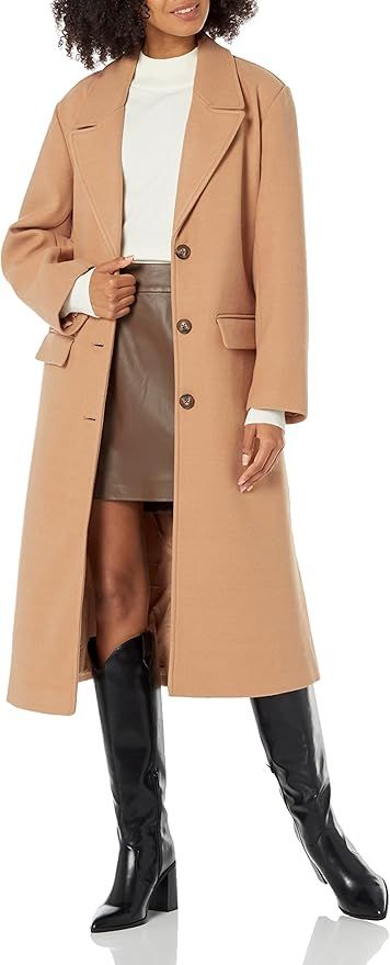 The Drop Women's Liam Wool Tailored Overcoat | Amazon (US)