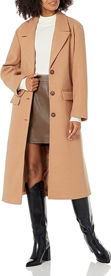 Amazon.com: The Drop Women's Liam Wool Tailored Overcoat, Doe Tan, S : Clothing, Shoes & Jewelry | Amazon (US)