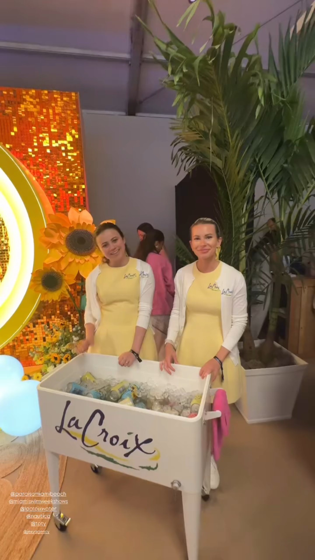 @paraisomiamibeach 
@miamiswimweekshows 
@lacroixwater 
@nautica 
@toty  @jexyagency