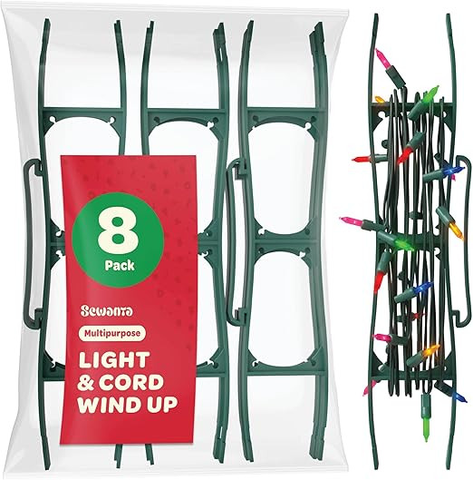 SEWANTA Christmas Lights Storage Holder [Set of 8] All-Purpose Light Cord Wind up - Holiday Light... | Amazon (CA)