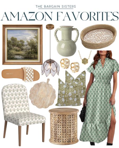 Amazon Favorites 

| Amazon Finds | Amazon Home | Amazon Fashion | Neutral Home Decor | Wall Art | Pillows | Dining Chair | Side Table | Vase | Slide Sandals | Summer Dress | Wood Board 

#LTKU #LTKStyleTip #LTKHome
