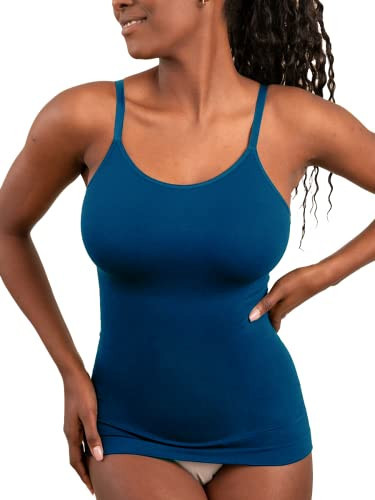 SHAPERMINT Womens Tops - Scoop Neck Cami Body Shaper for Women, Shapewear Tummy Control, Camisole Tank Tops for Women | Amazon (US)