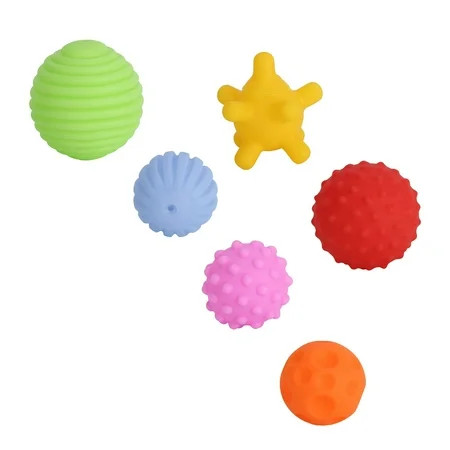LYUMO Baby Ball Set Textured Multi Ball Set 6Pcs Colorful Infant Textured Multi Ball Set Senses Touc | Walmart (US)