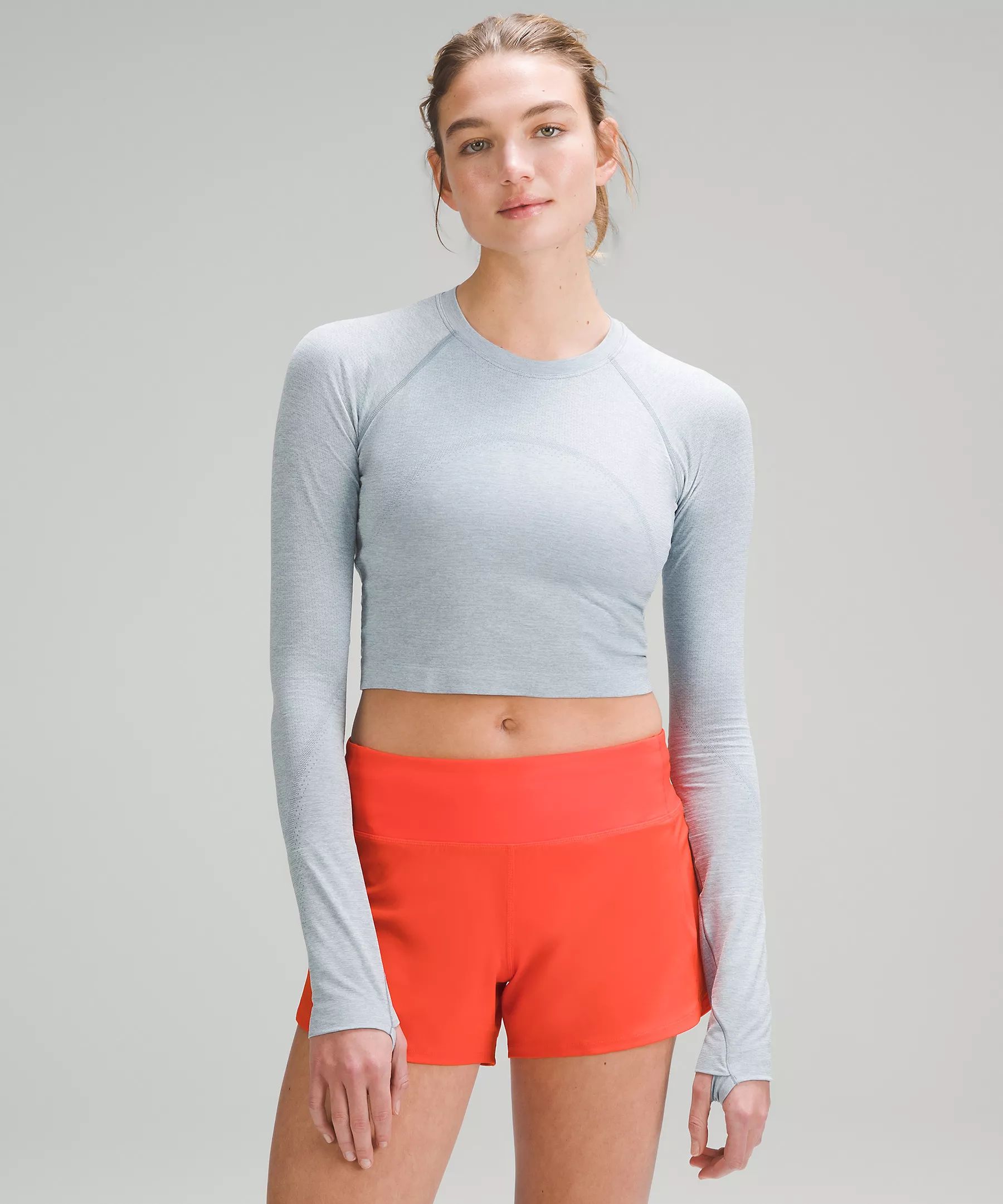 Swiftly Tech Cropped Long-Sleeve Shirt 2.0 | Women's Long Sleeve Shirts | lululemon | Lululemon (US)