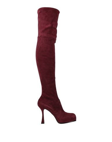 Casadei Woman Boot Burgundy Size 9.5 Leather | YOOX (US)