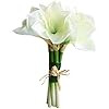 Jasming Real Touch Artificial Amaryllis Bush Bridal Bouquets Wedding Centerpieces Home Decor Bout... | Amazon (US)
