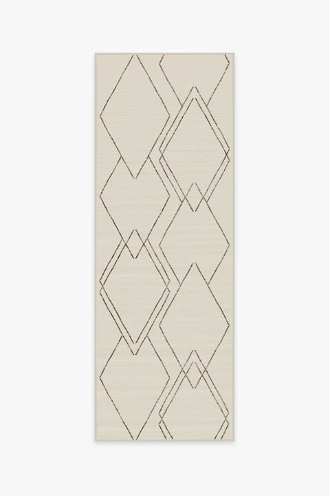 Diamond Dalia Beige Ivory Rug | Ruggable