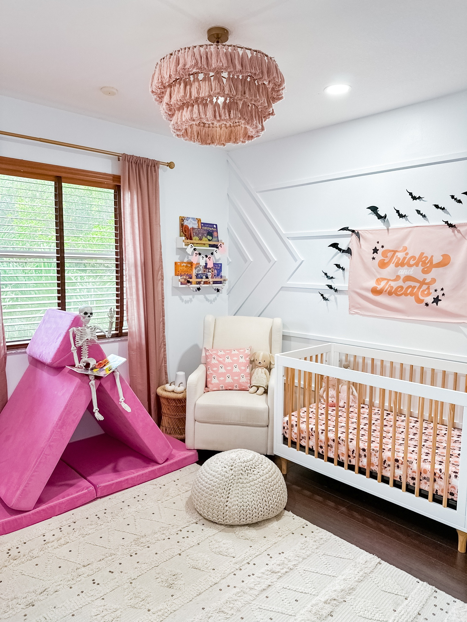 Pink Halloween
Toddler girl room
Halloween girl room 
Playroom

#LTKkids #LTKHalloween #LTKhome