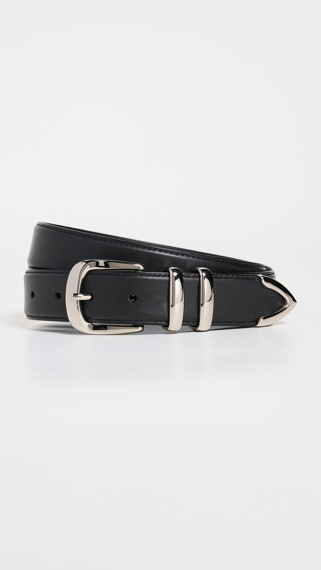Favorite Daughter The Jordan Belt Black Nickel XS | Shopbop