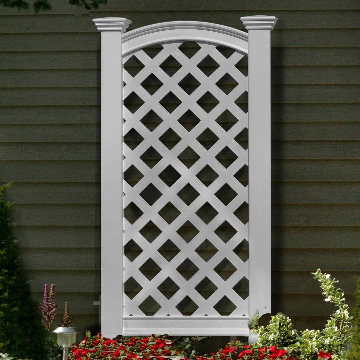 56.25'' H x 27'' W Vinyl Lattice Panel Trellis | Wayfair North America