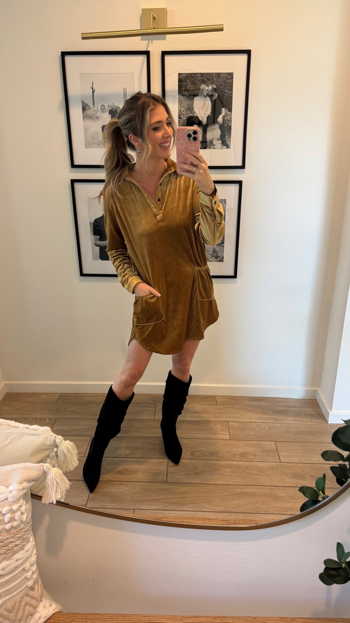 The cutest dress!! Love the color on this one. Paired it with black boots for an effortless and trendy look.

Thanksgiving dress
Women’s boots 
Velvet dress 

#LTKSeasonal #LTKFindsUnder50 #LTKHoliday