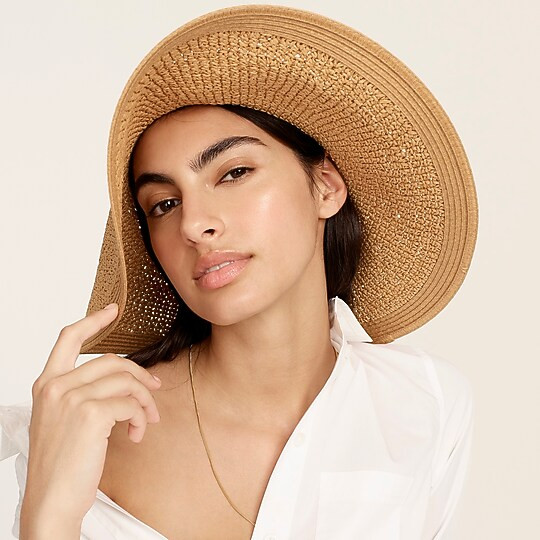 Textured summer straw hat | J. Crew US