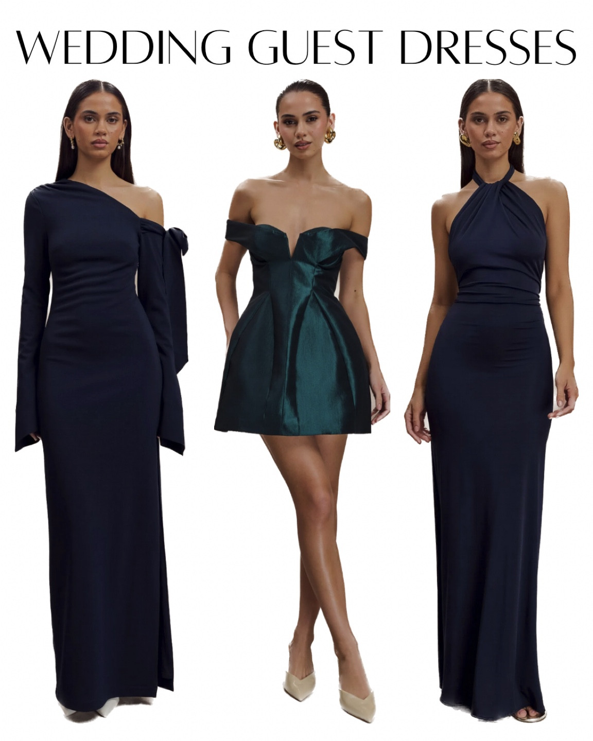 wedding guest dresses 🖤 black dress, long dress, wedding guest outfit 

#LTKStyleTip #LTKWedding #LTKSeasonal