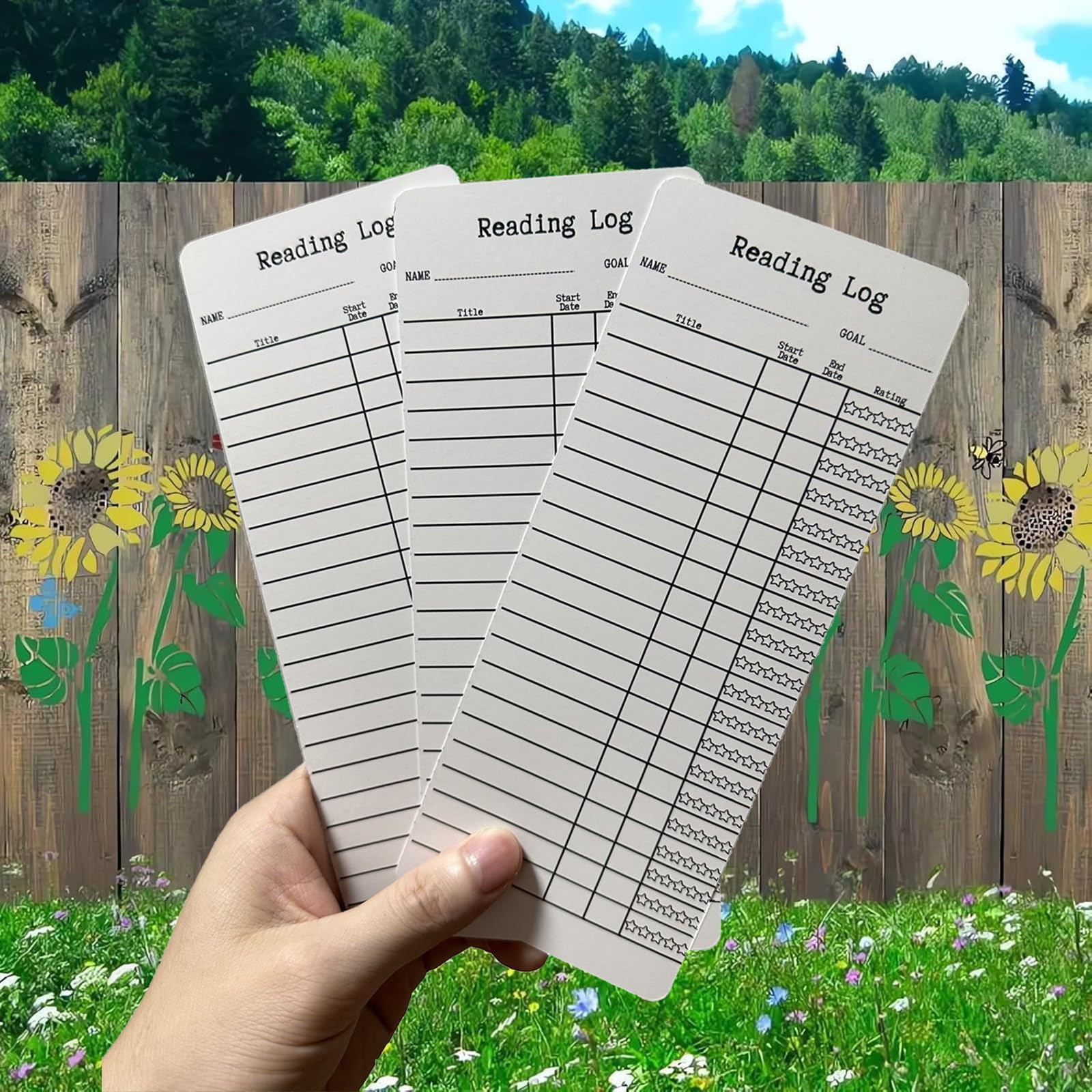 2025 Reading List Bookmark, 12Pcs Library Book Club Card Bookmark Tracker, Reading Log Bookmarks,... | Amazon (US)