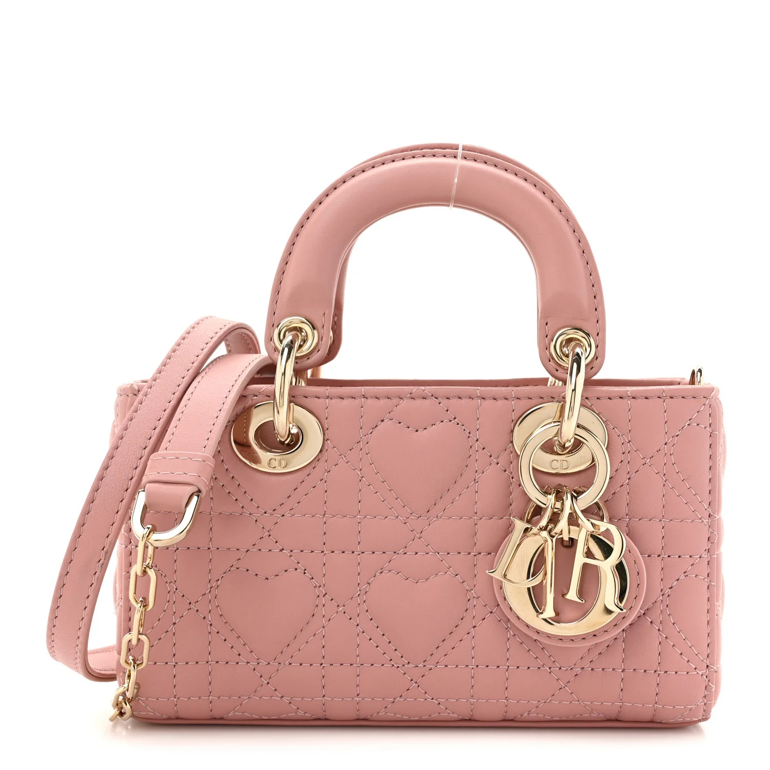 Lambskin Cannage Dioramour Micro Lady D-Joy Melacoton | FASHIONPHILE (US)