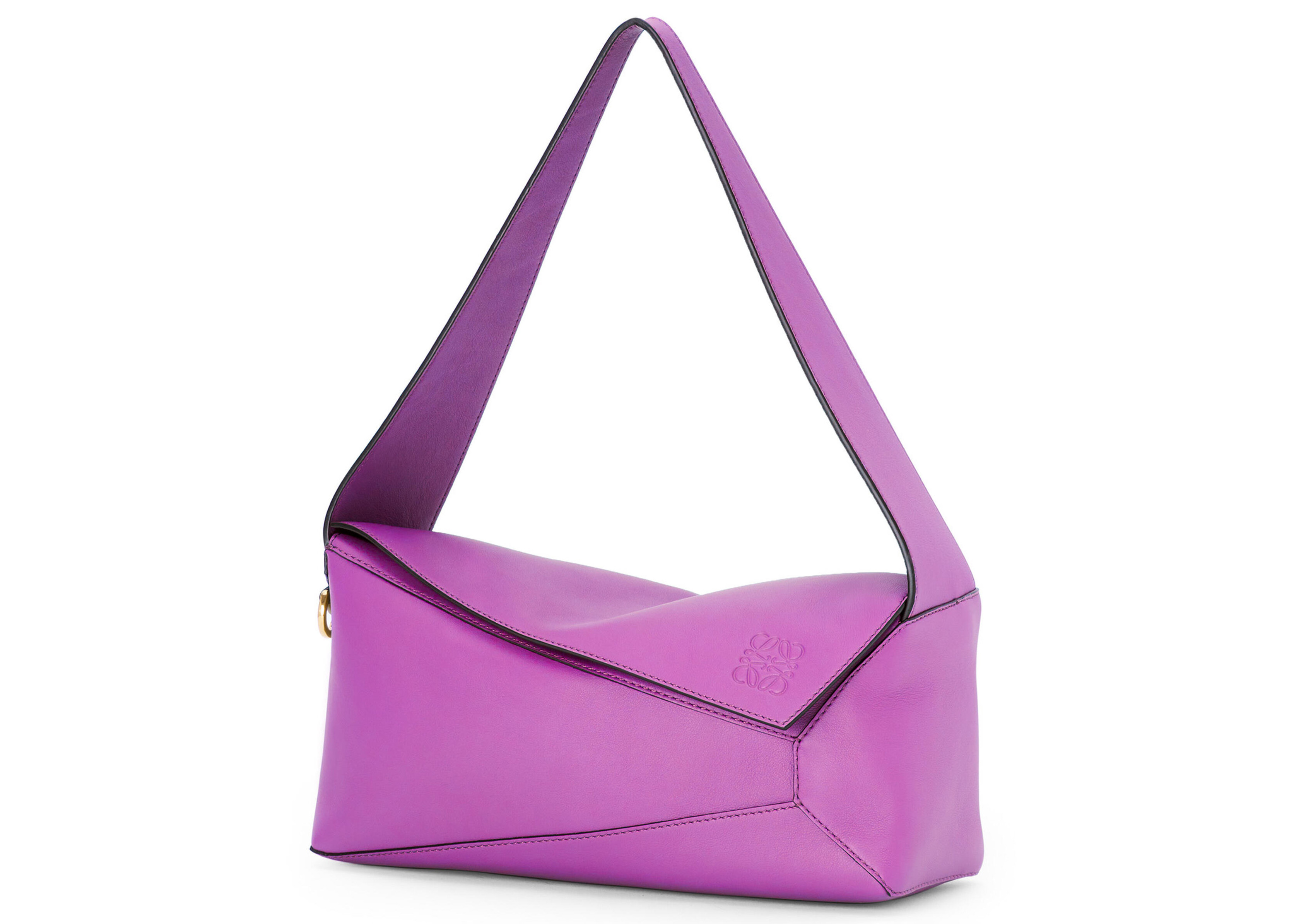 Women's LOEWE Puzzle Hobo Bag in Nappa Calfskin in Bright Purple | StockX