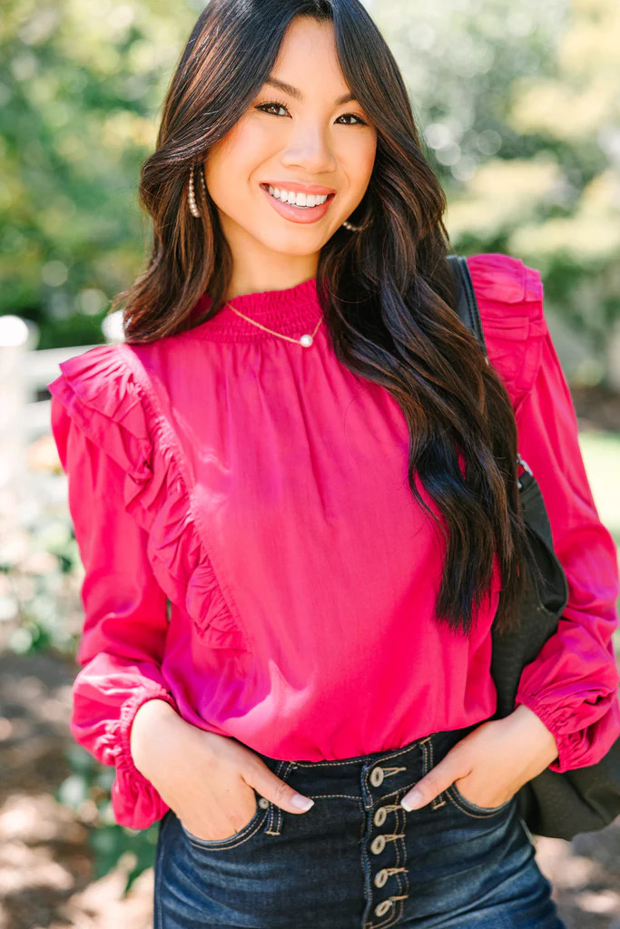Now's The Time Magenta Pink Blouse | The Mint Julep Boutique