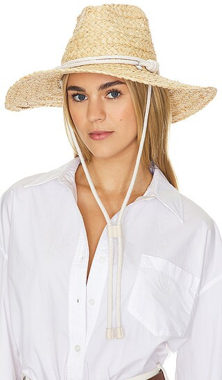 Braided Straw Hat in Natural | Revolve Clothing (Global)
