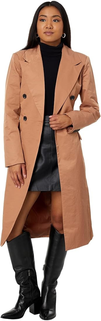 Avec Les Filles Stretch Cotton Belted Trench Coat | Amazon (US)