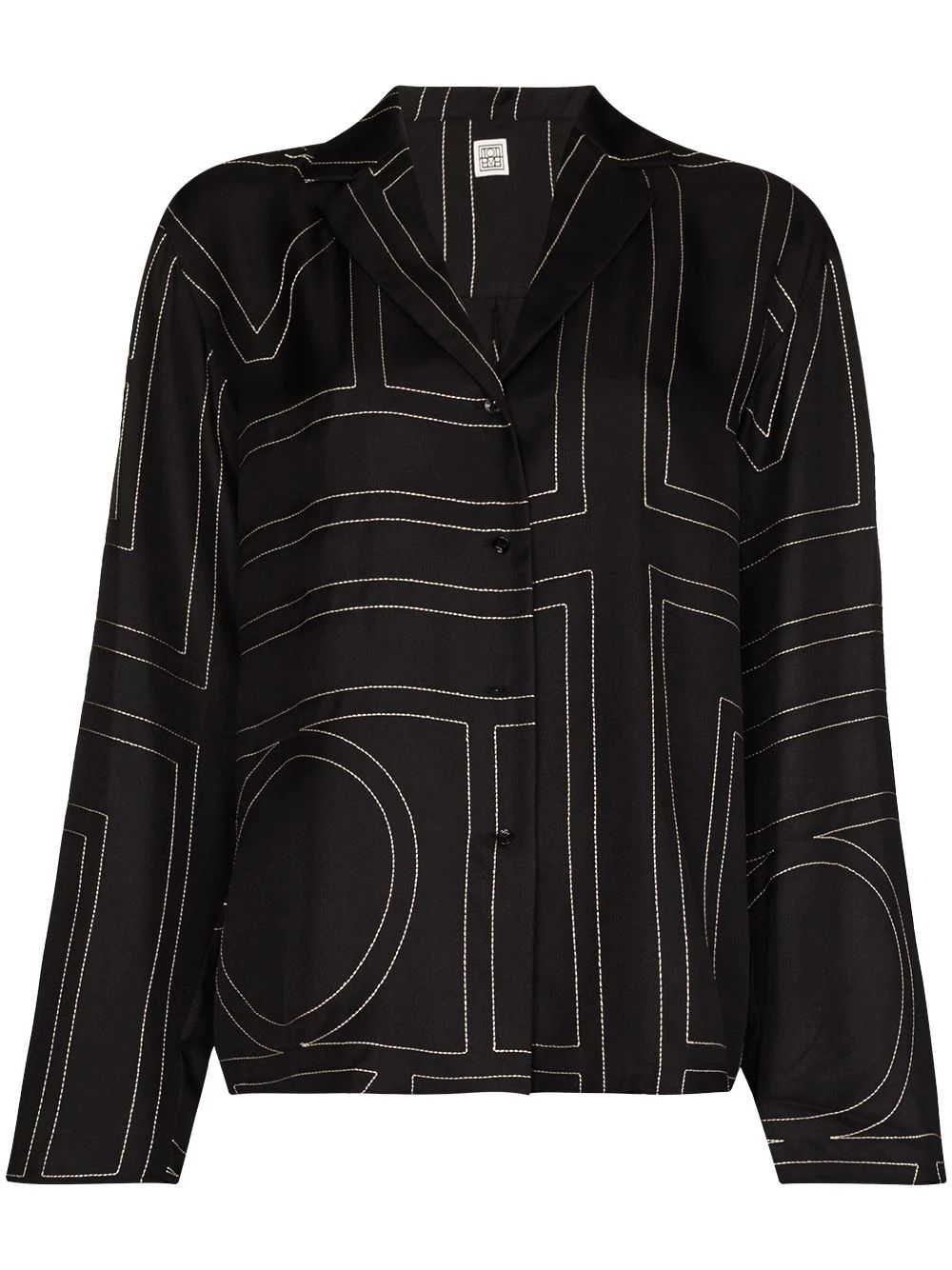 Sanville monogram silk shirt | Farfetch Global