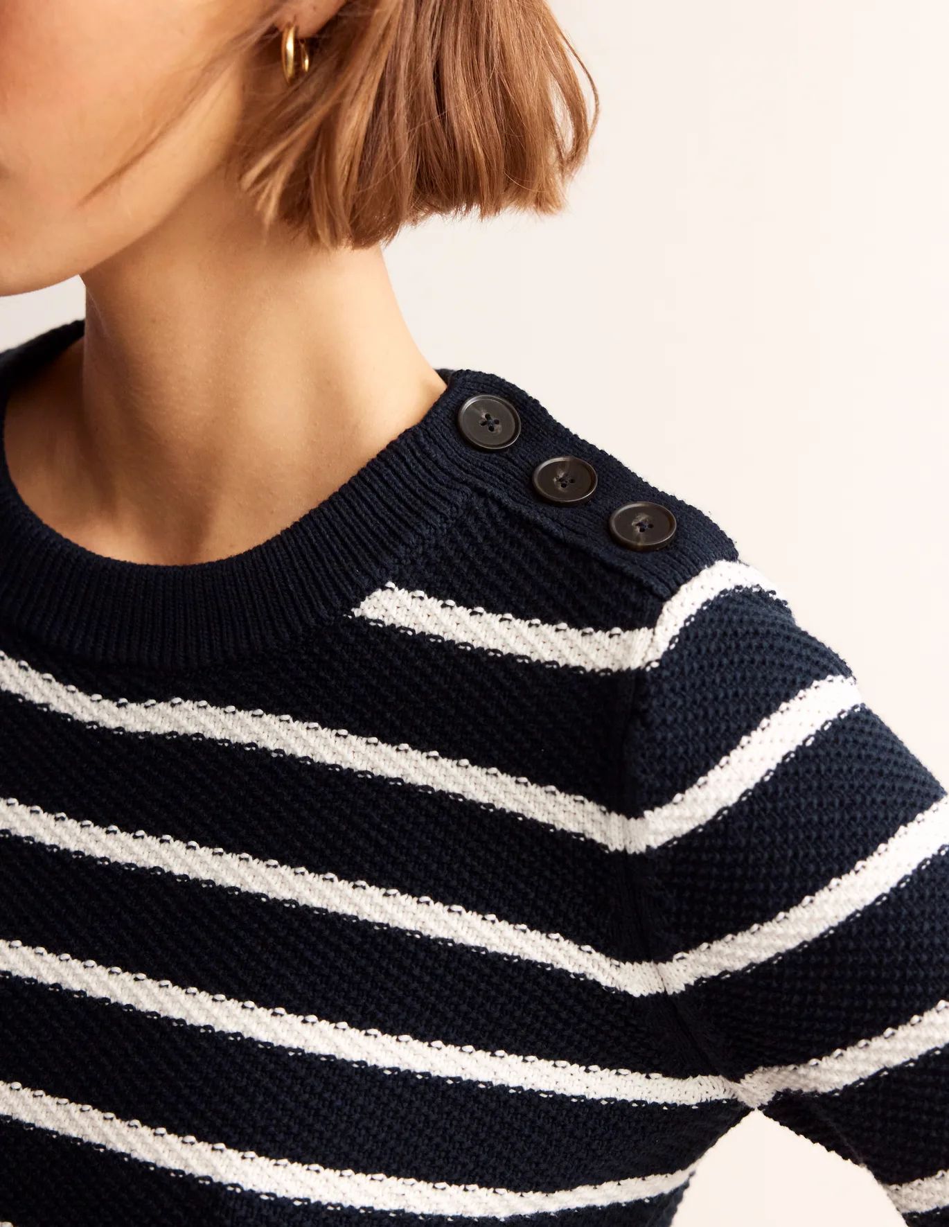 Button Detail Stitch Sweater | Boden (US)