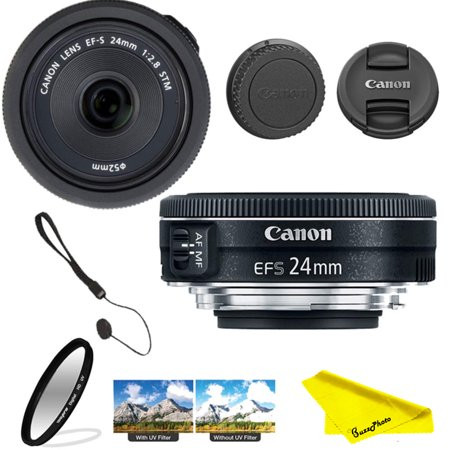Canon EF-S 24mm f/2.8 STM Lens + Buzz-Photo Basic Bundle | Walmart (US)
