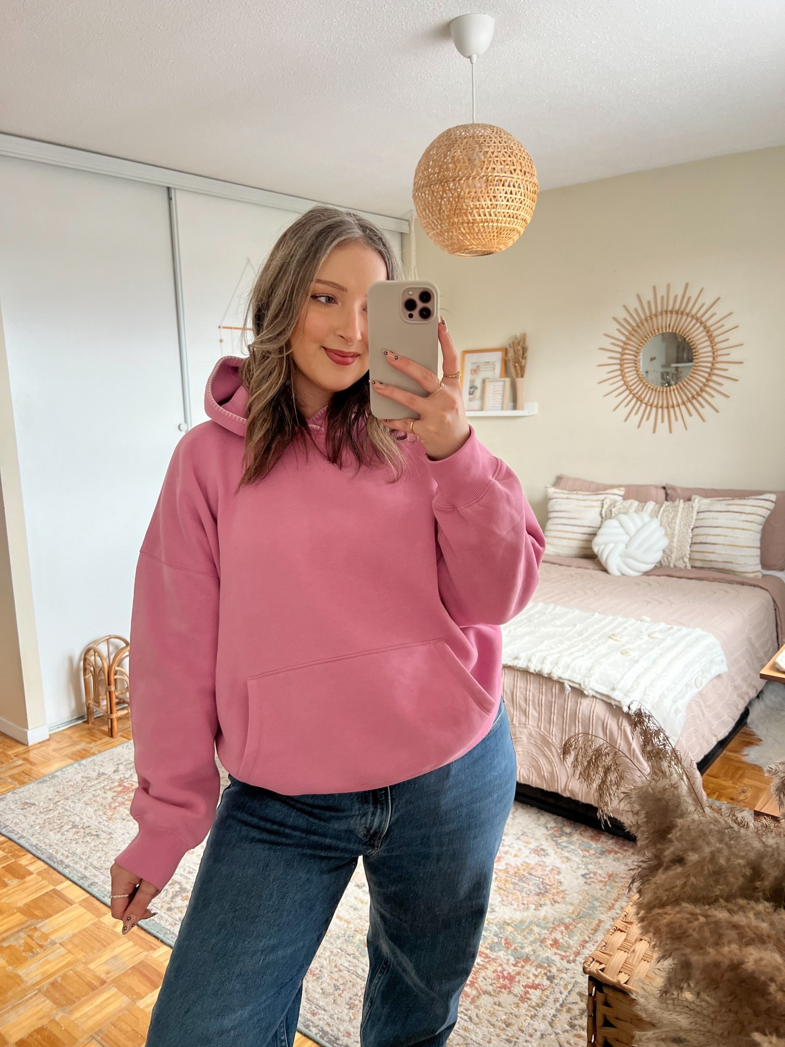 Code AFLTK for 25% off! Pink hoodie runs small, sized up to XL. Wearing 32 in the jeans, probably could have done a 31 but I like a looser fit!


#LTKjeans #LTKsale #LTKmidsize