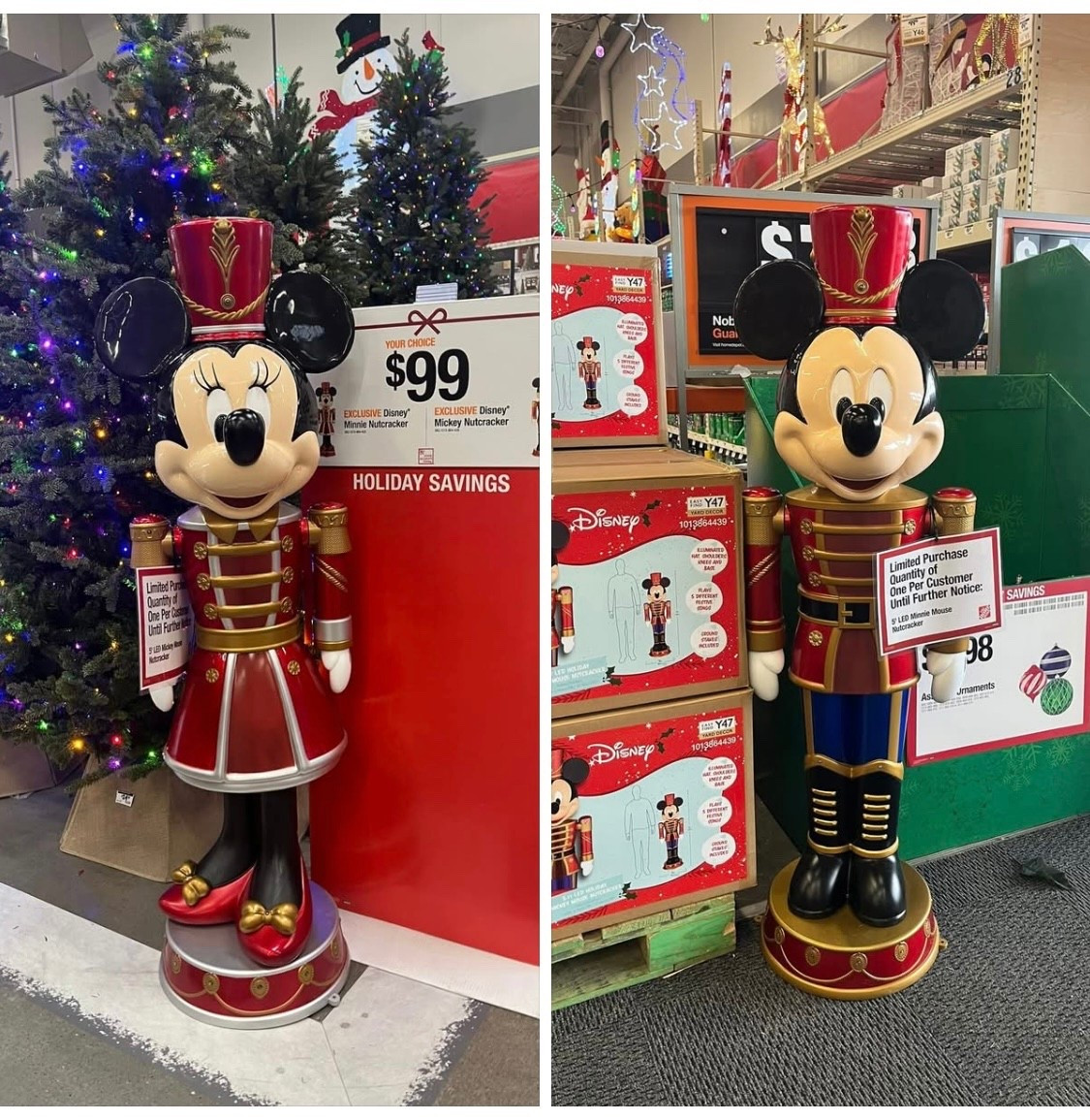 5 foot LED Mickey Mouse and Minnie Mouse nutcrackers from Home Depot. They are so cool and such a fun Disney 
 Christmas decoration! 

#LTKCyberWeek #LTKHoliday #LTKHome