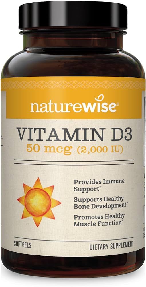 NatureWise Vitamin D3 2000iu (50 mcg) Healthy Muscle Function, and Immune Support, Non-GMO, Glute... | Amazon (US)