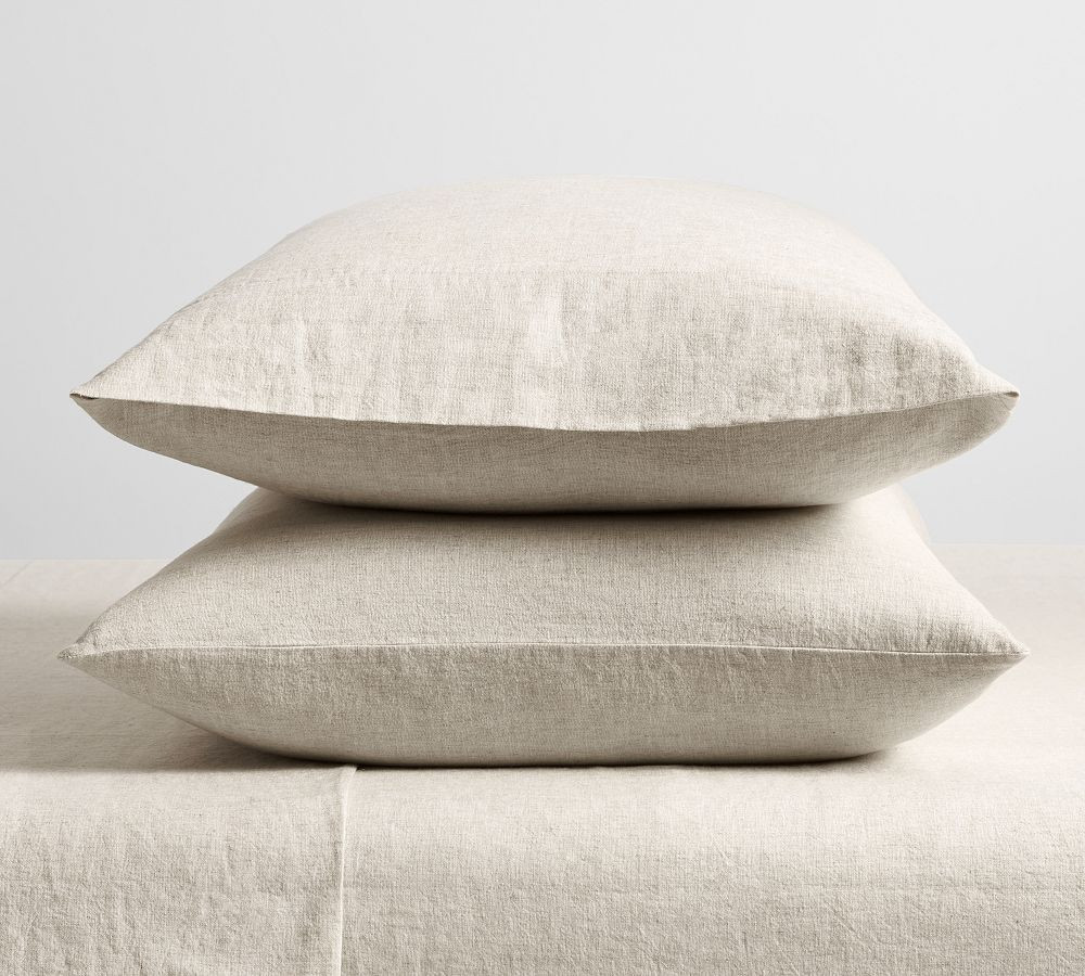 European Flax Linen Cotton Pillowcases - Set of 2 | Pottery Barn (US)