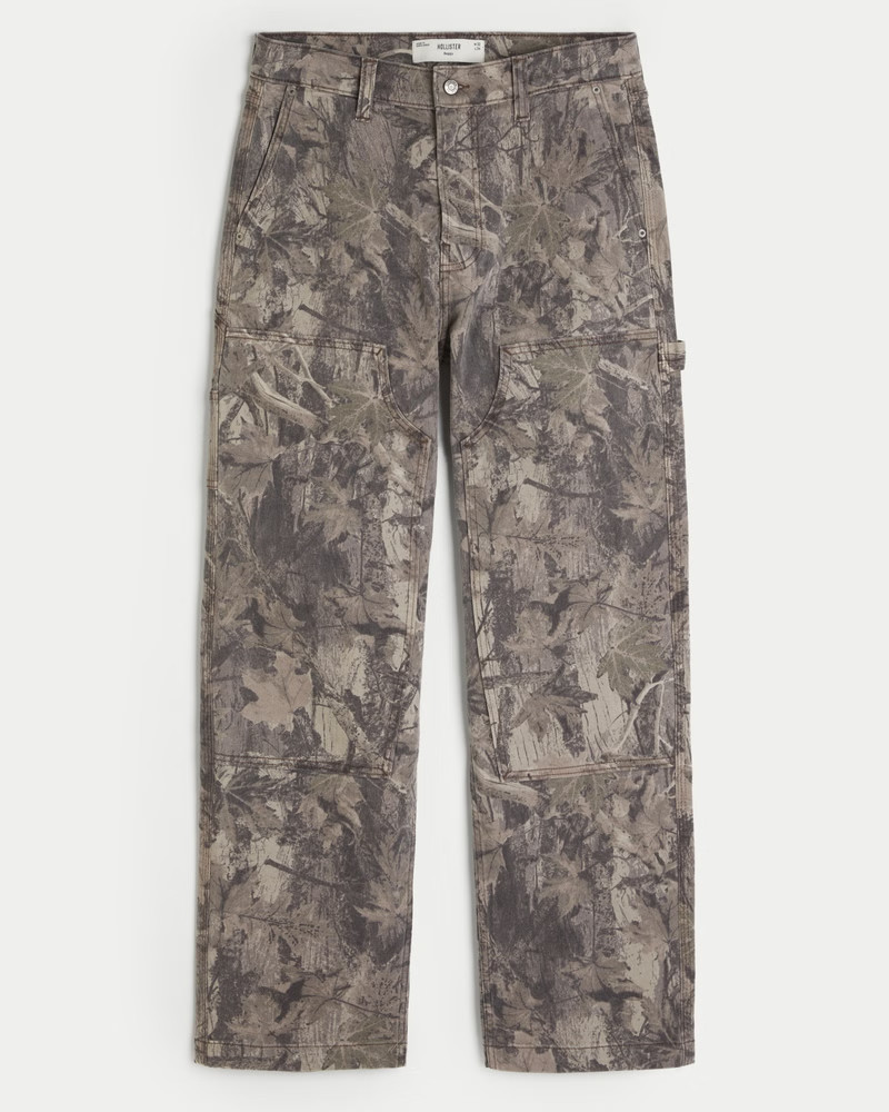 Men's Camo Baggy Carpenter Jeans from Hollister | Hollister (US)