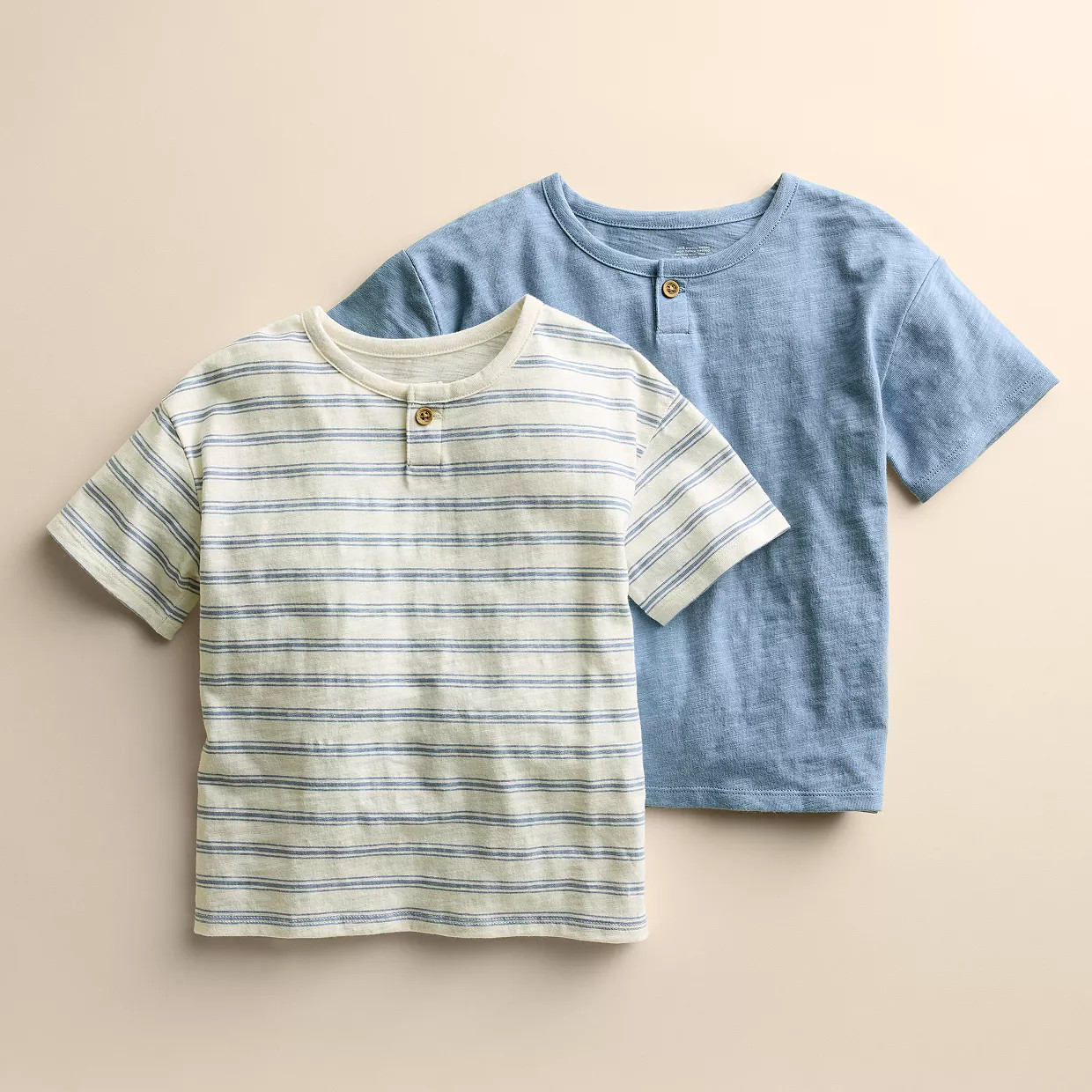 Kids 4-12 Little Co. by Lauren Conrad 2-Pack Organic Cotton Henley Tees | Kohl's