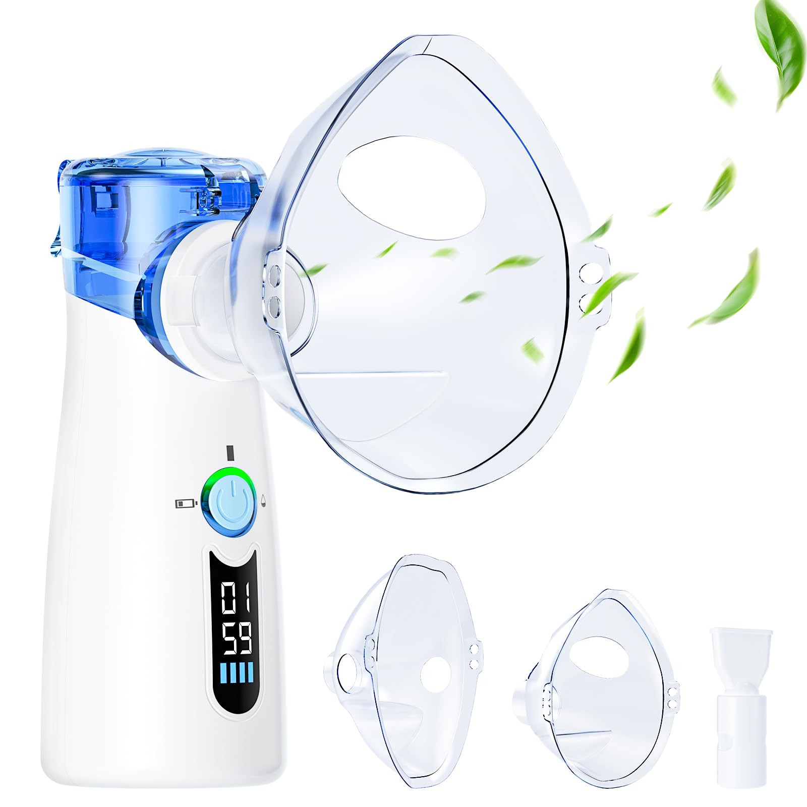 Portable Nebulizer for Adults, Nebulizer for Kids, Handheld Portable Nebulizer for Adults with LE... | Amazon (US)