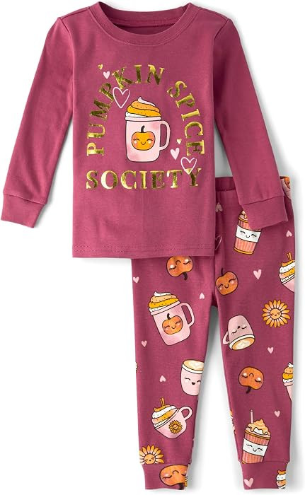 The Children's Place Baby and Kids' Sibling Matching Halloween and Holiday Pajama Sets, Cotton | Amazon (US)