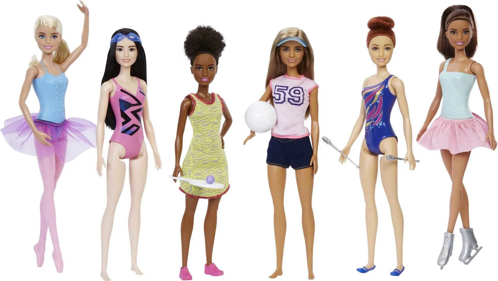Barbie Doll Careers 6 Pack, Doll Collection Set with Related Career Outfits & Accessories | Walmart (US)