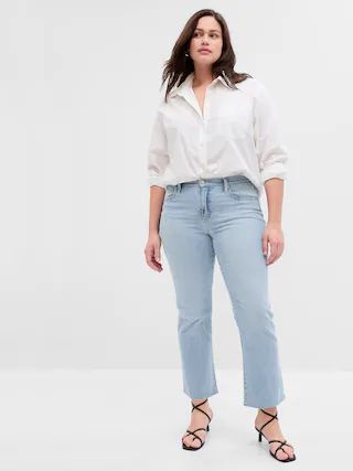 Mid Rise Kick Fit Jeans with Washwell | Gap Factory