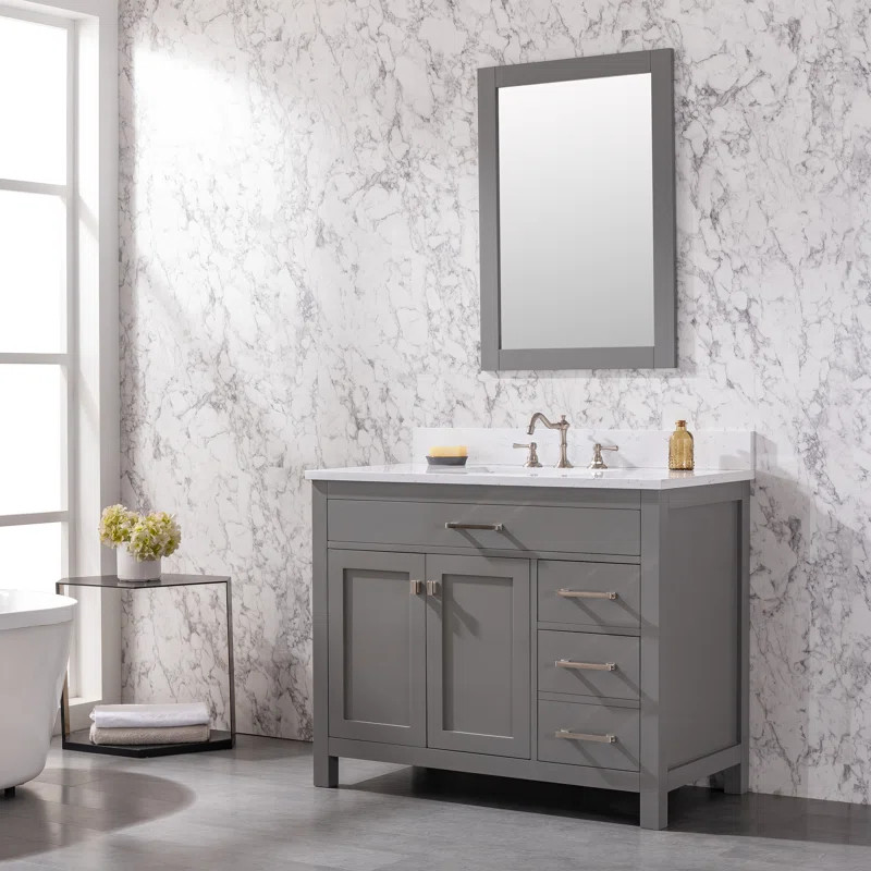 Atencio 42" Single Bathroom Vanity Set | Wayfair North America