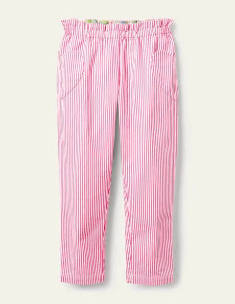 Pull-on Pants - Festival Pink Ticking Stripe | Boden US | Boden (US)