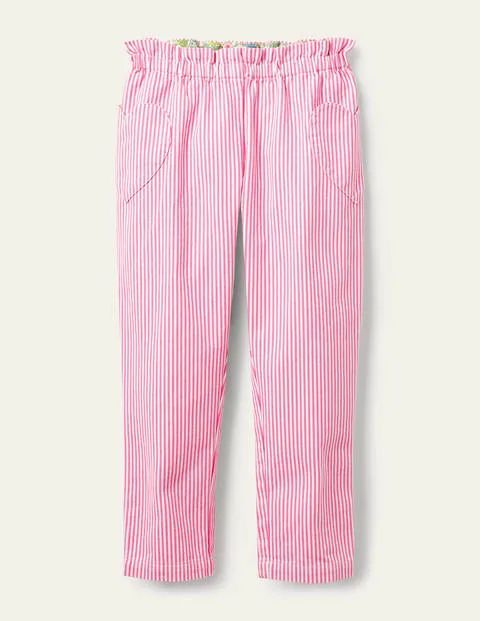 Pull-on Pants - Festival Pink Ticking Stripe | Boden US | Boden (US)