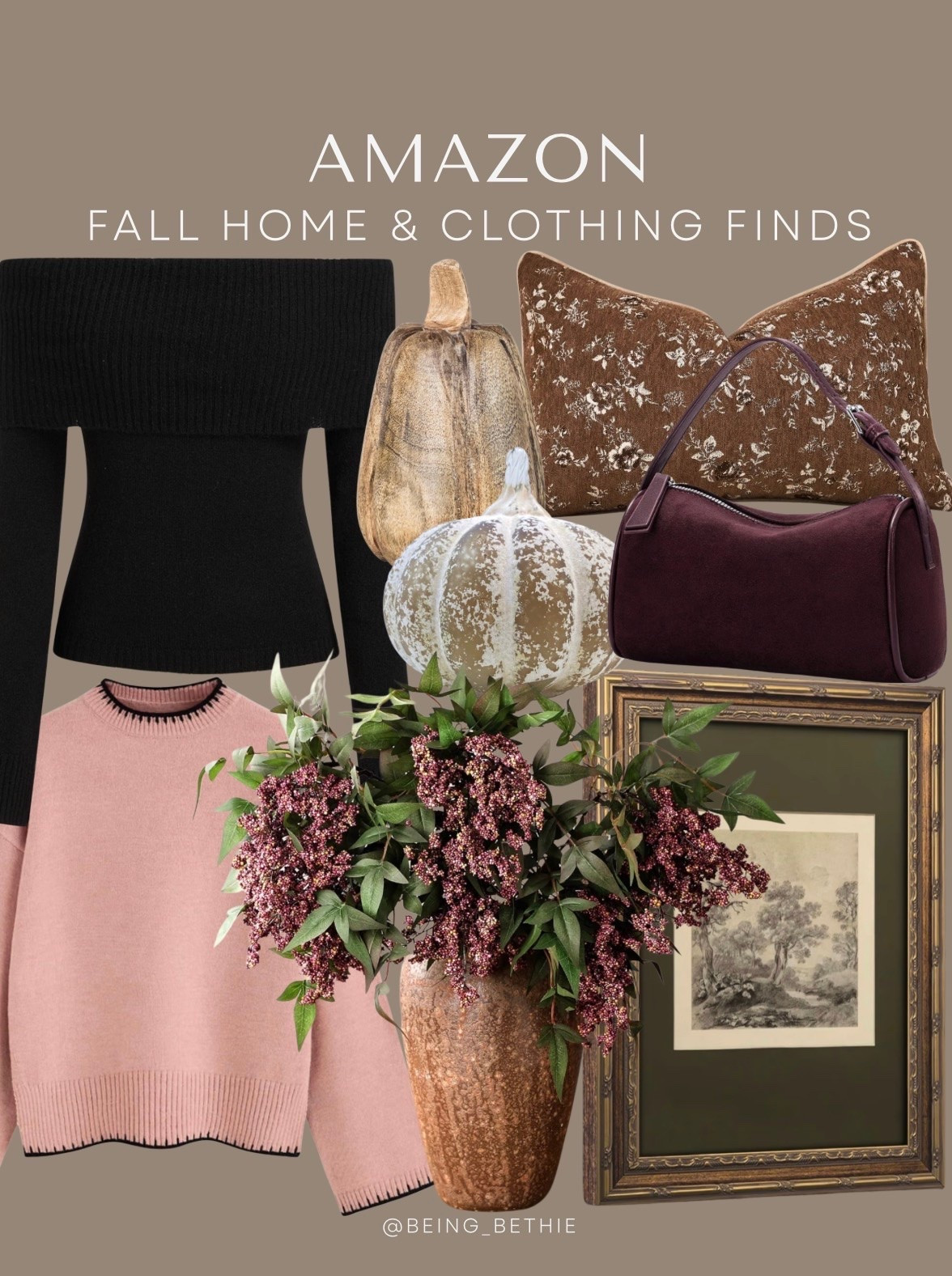 Amazon fall home & clothing finds! 

Stems, sweater, pillow, pumpkin, art, bag

#LTKSaleAlert #LTKHome #LTKSeasonal