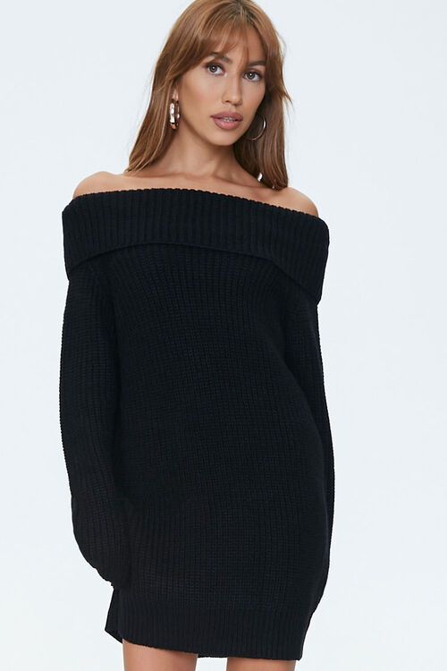 Off-the-Shoulder Sweater Dress | Forever 21 (US)