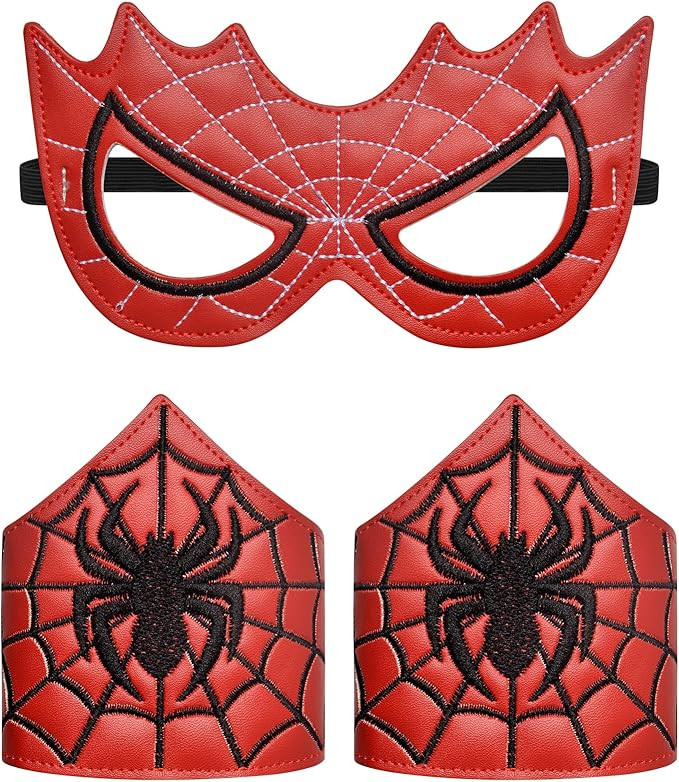 Spider Mask for Halloween Spider Costume Masks with Wristbands for Party Cosplay Dress Up | Amazon (US)
