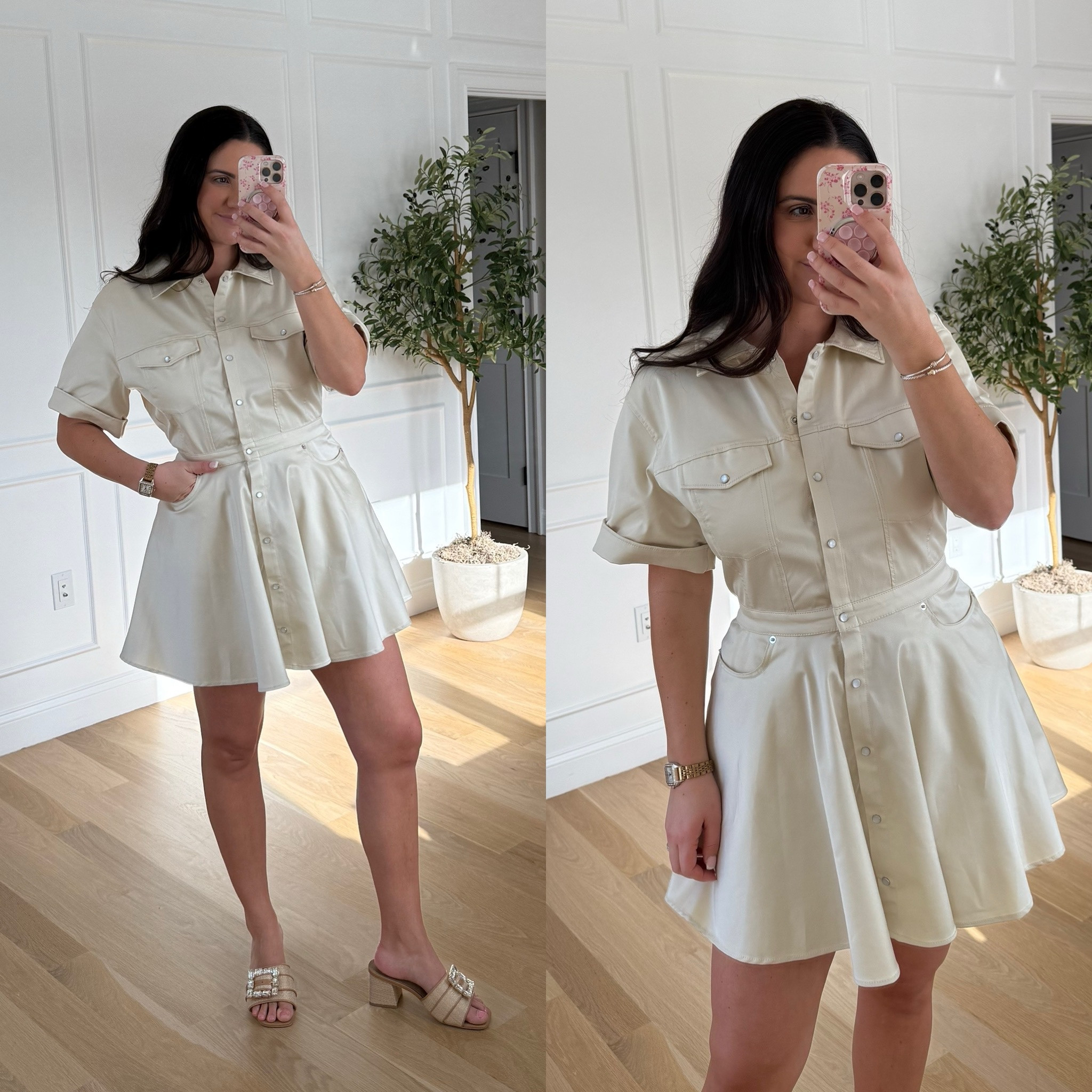 Zara cargo dress!  Fabric has a slight shine to it. It’s stunning! Wearing a large but could have done a medium so I would say this runs true to size! 

#LTKSpring #LTKFindsUnder50 #LTKStyleTip